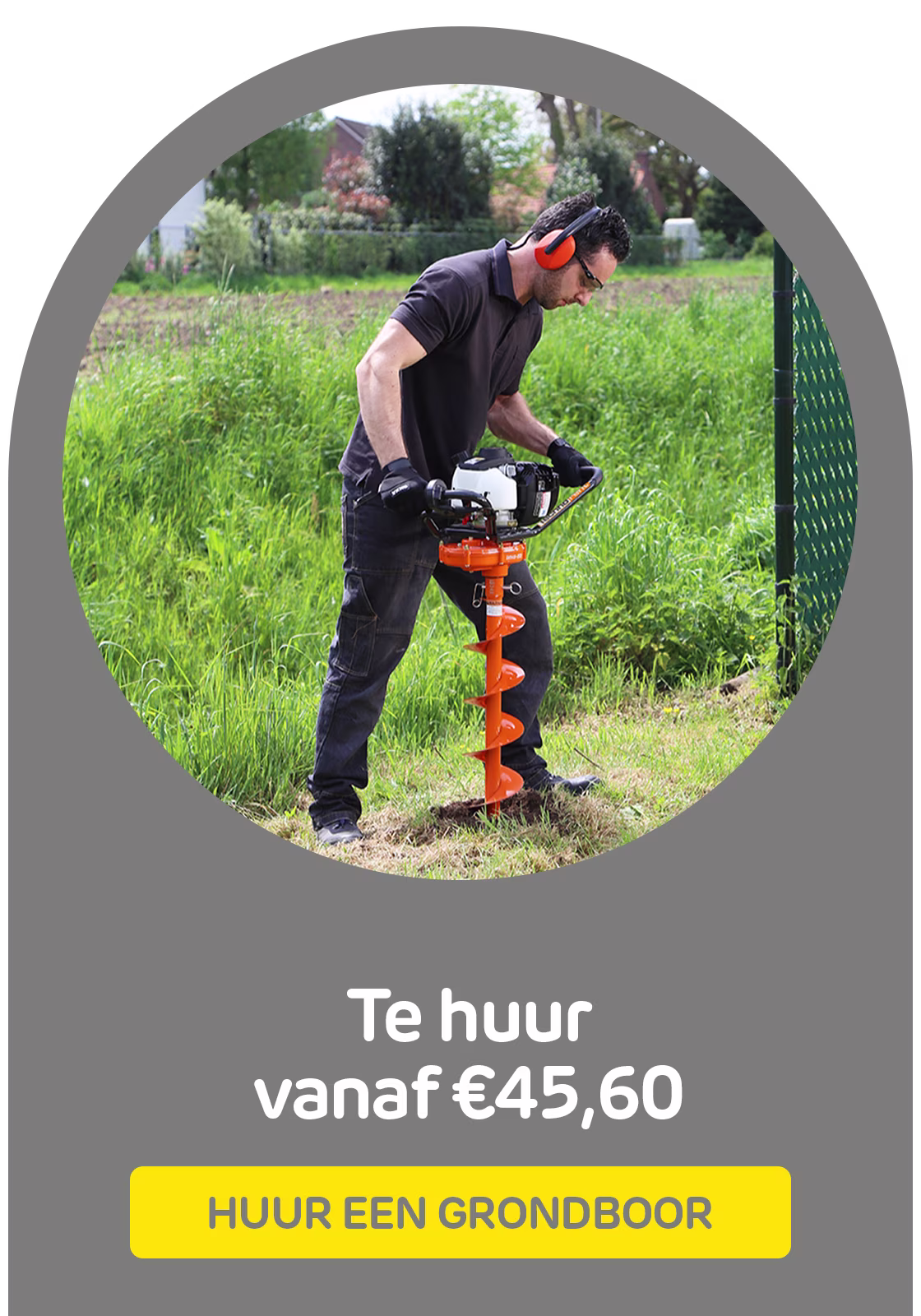 Huur een grondboor bij Praxis via de Boels verhuurservice