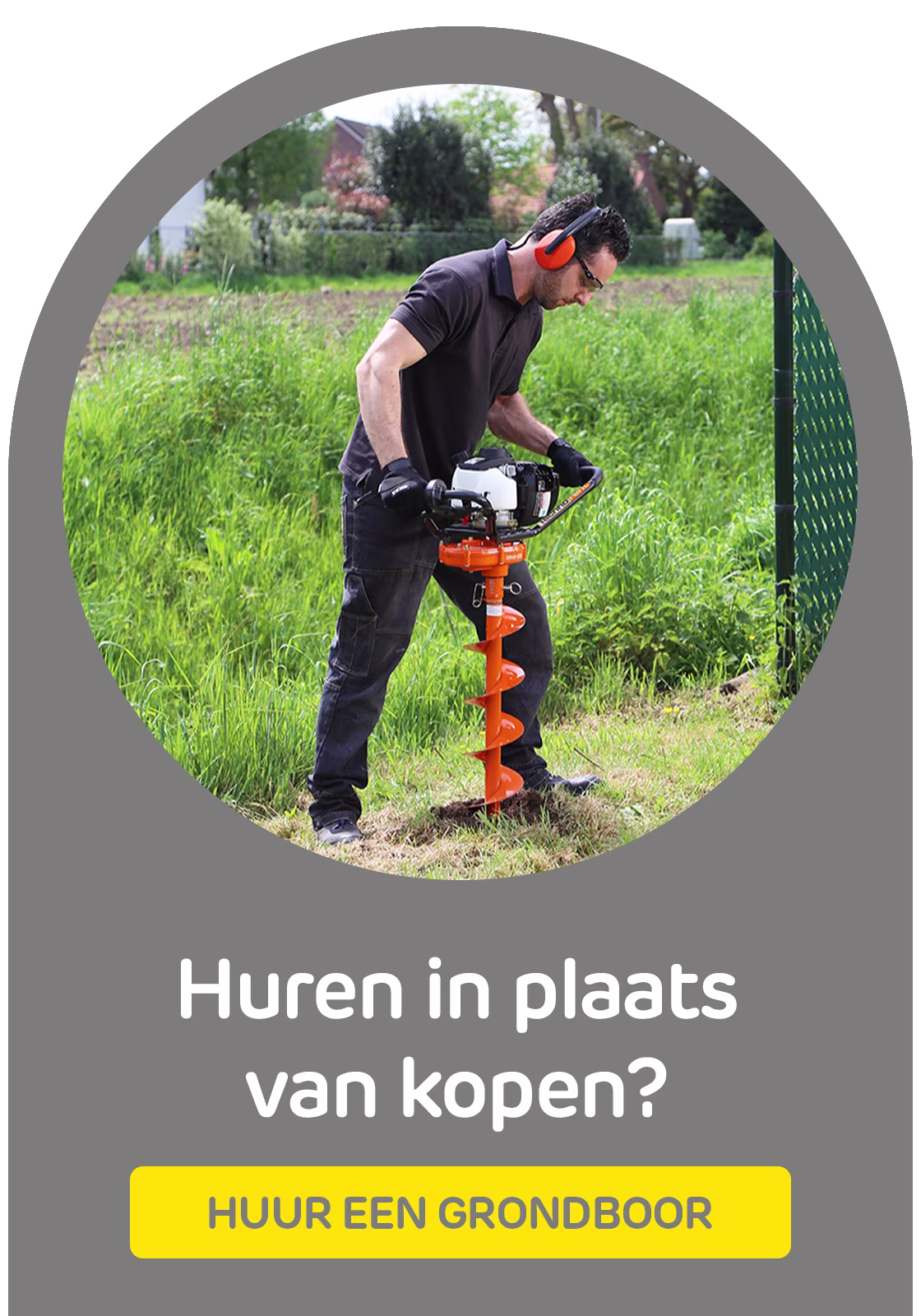 Huur een grondboor bij Praxis via de Boels verhuurservice