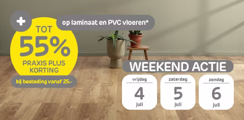 Laminaat & PVC weekendactie
