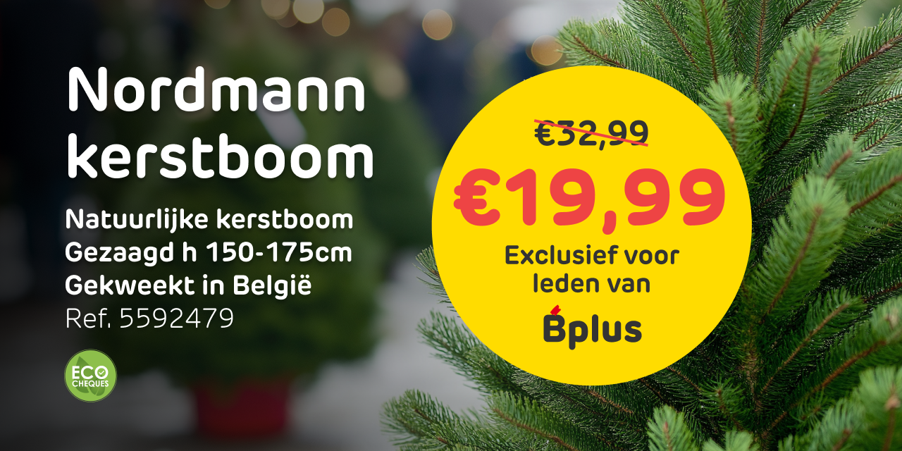 Nordmann kerstboomcampagne met Bplus