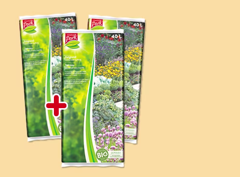2+1 gratis op de Central Park universele potgrond zonder turf