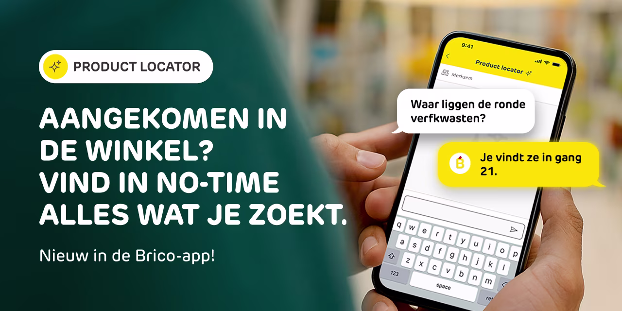 Product locator in de Brico app