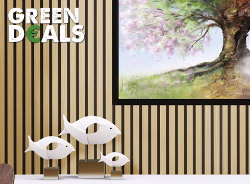 25% korting op de Quanti akoestische lattenwand