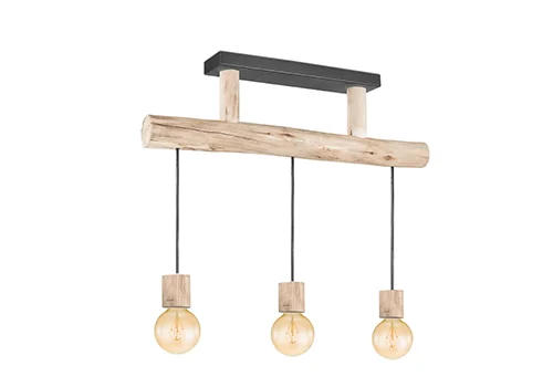 Houten hanglamp