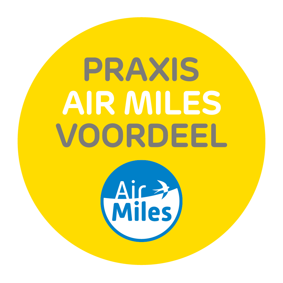 Air Miles kan je gemakkelijk sparen en inwisselen bij Praxis.