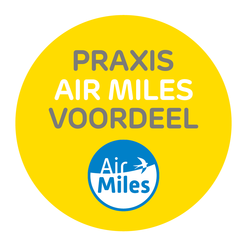 Air Miles kan je gemakkelijk sparen en inwisselen bij Praxis.