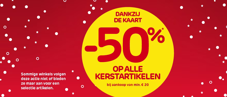 -30% op kerstartikelen