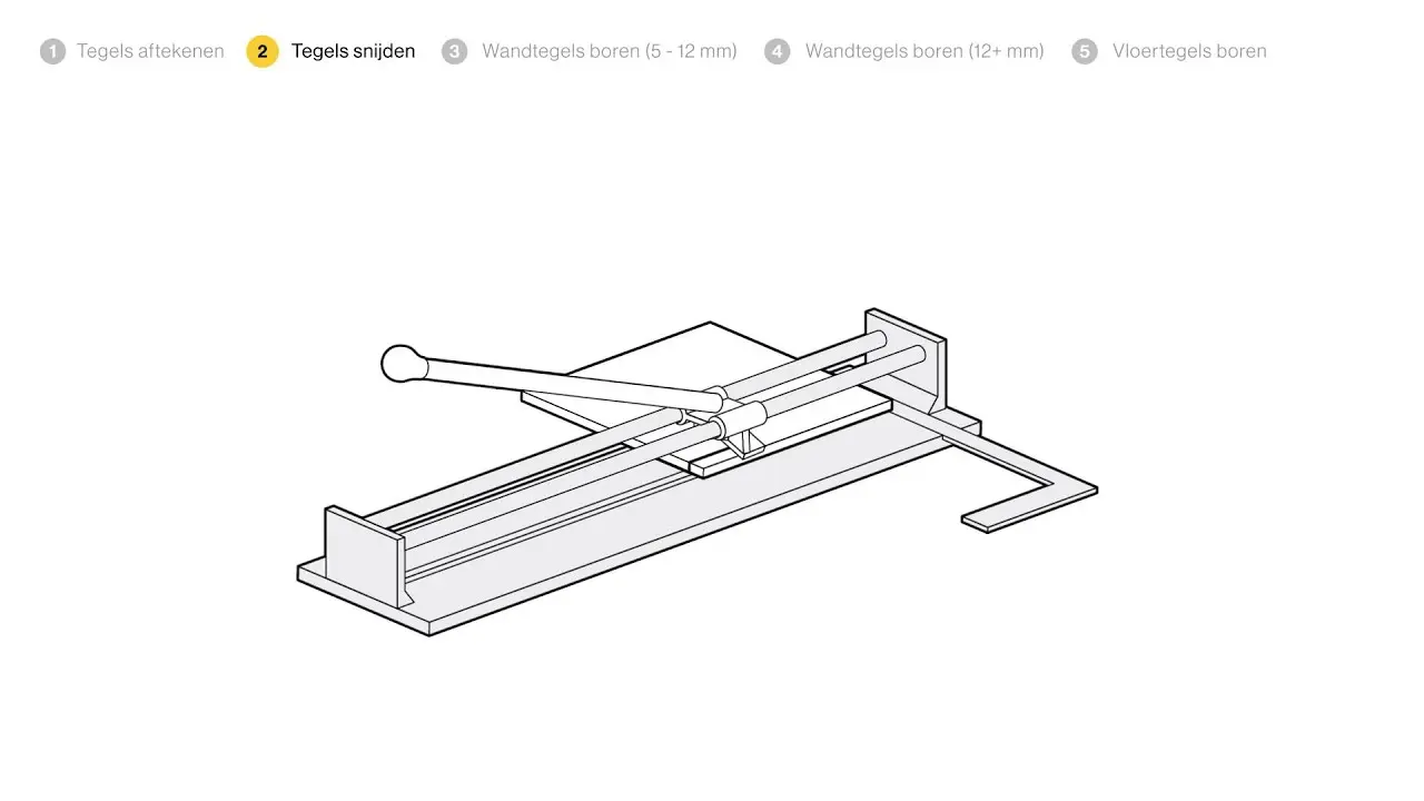 Tegels slijpen en boren