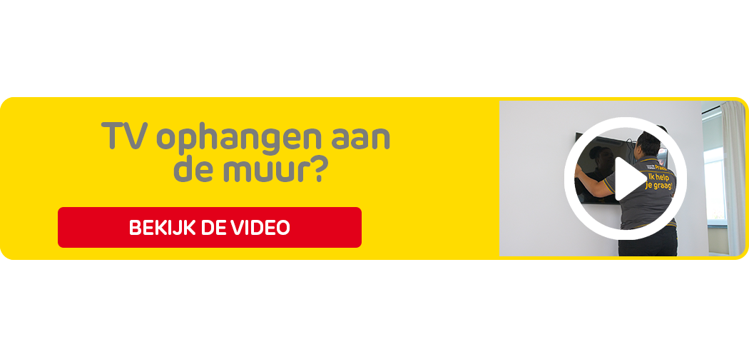 Stappenplan tv ophangen aan de muur