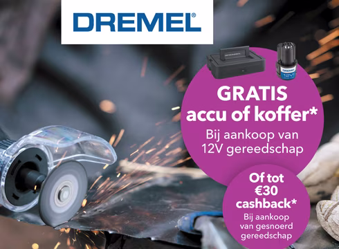 Dremel gratis 12V accu | Praxis