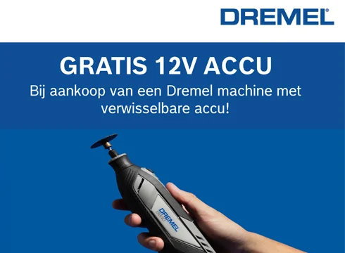 Dremel gratis 12V accu | Praxis