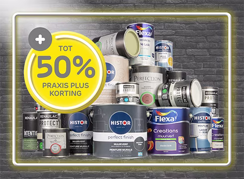 Korting op heel veel verf