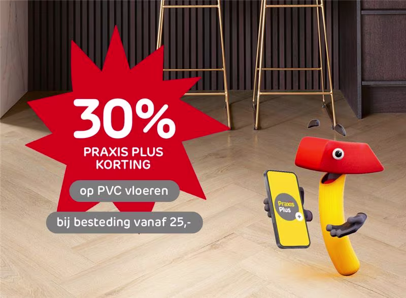 Hamerweken korting op PVC vloeren 