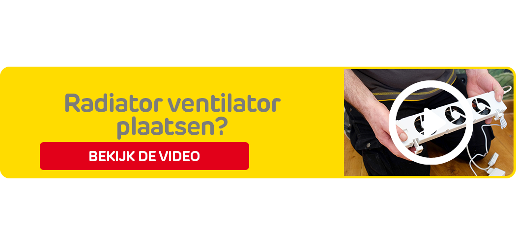 Radiator ventilator plaatsen