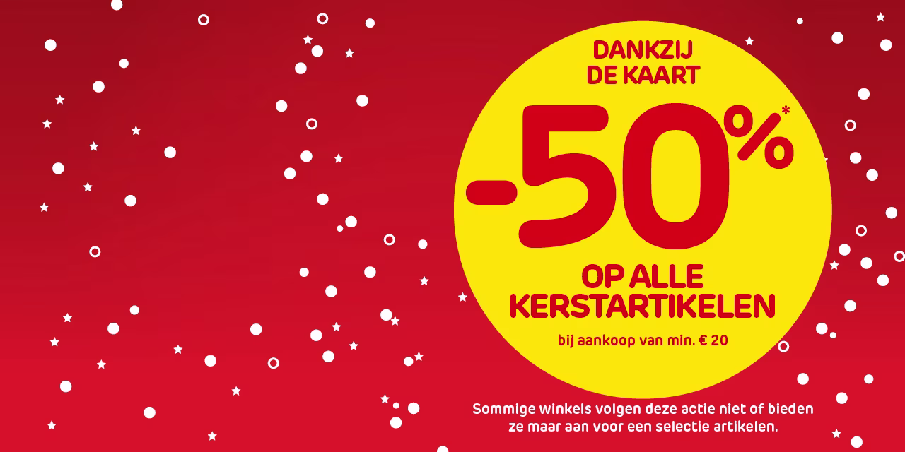 -30% op kerstartikelen
