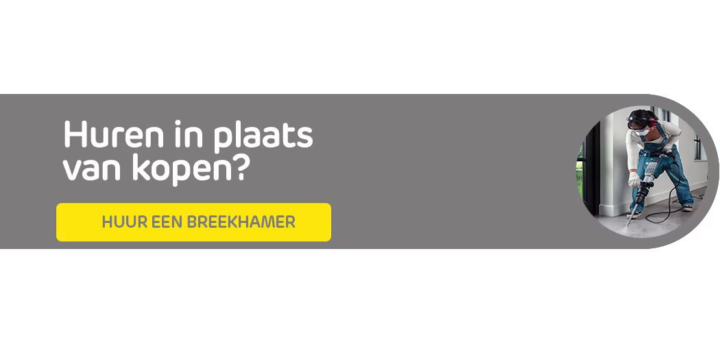 Huur een breekhamer bij Praxis via de Boels verhuurservice