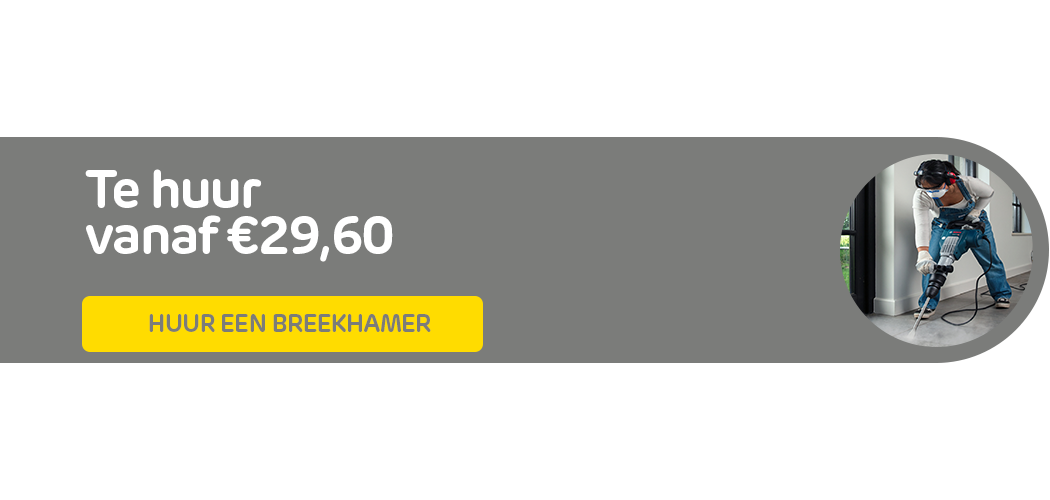 Huur een breekhamer bij Praxis via de Boels verhuurservice