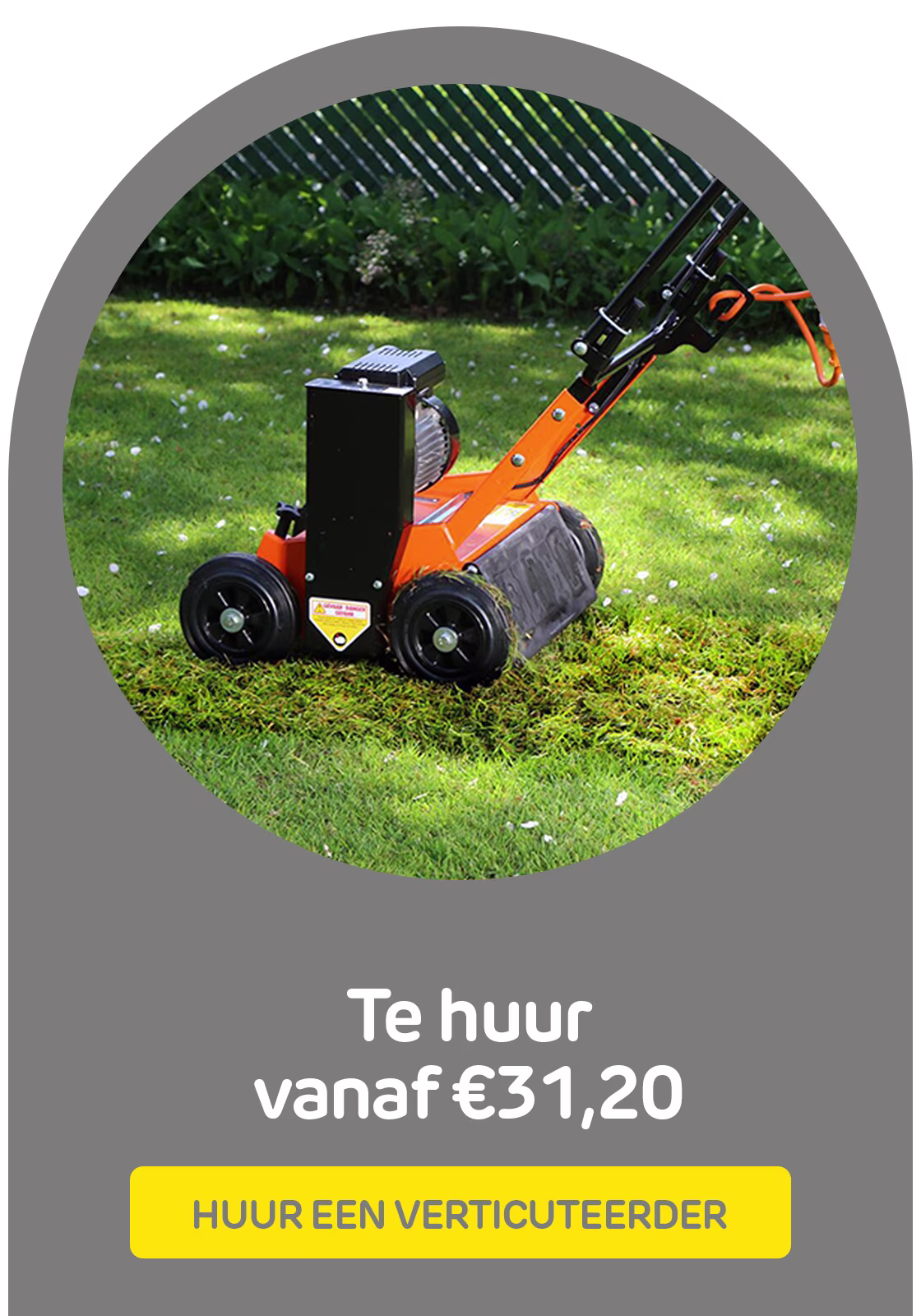 Huur een verticuteermachine bij Praxis via de Boels verhuurservice
