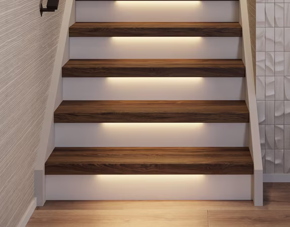 Bestel je trap op maat met ledverlichting in de configurator