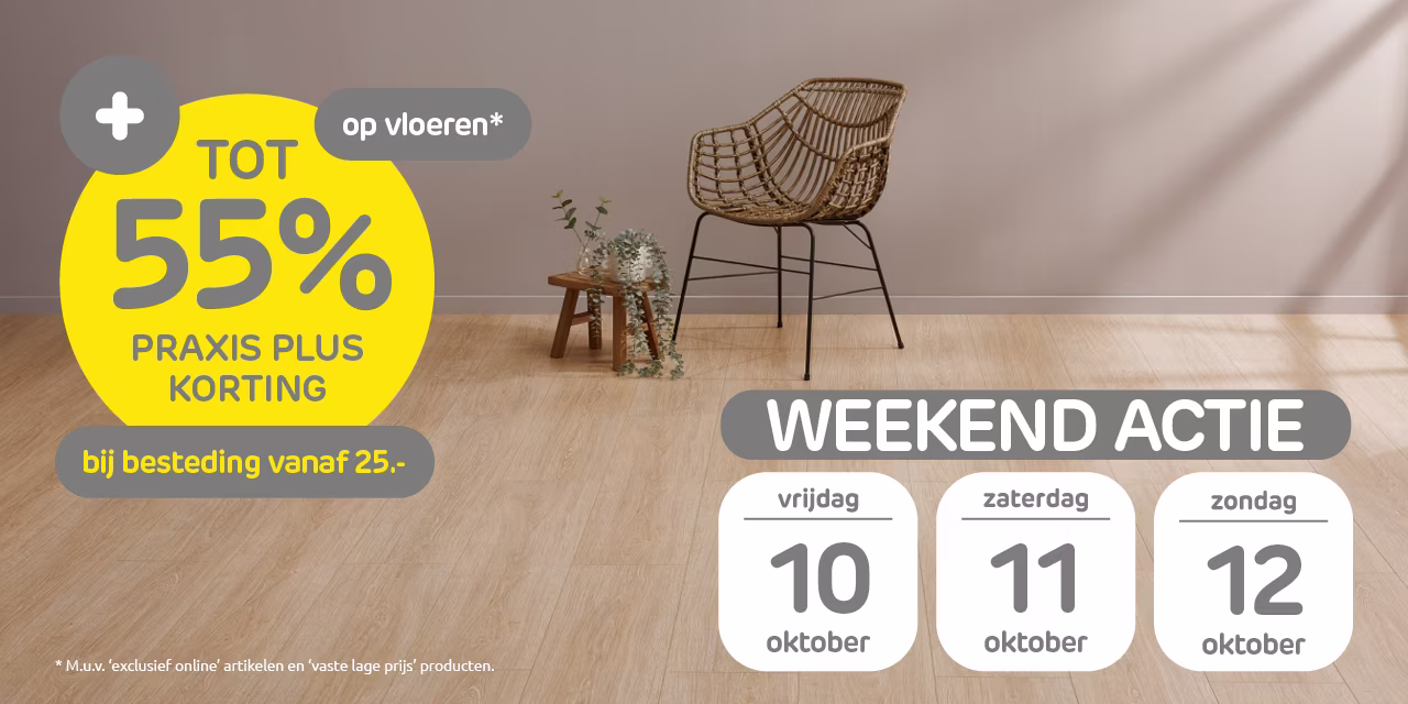 Weekend actie op vloeren