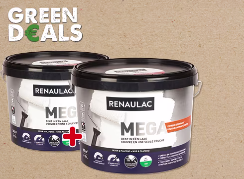 Korting op de Renaulac Méga muurverf 10L