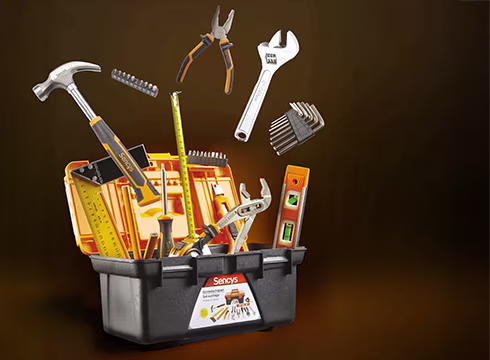Sencys gereedschapskist 100% Terugbetaald met aankoopbon! 