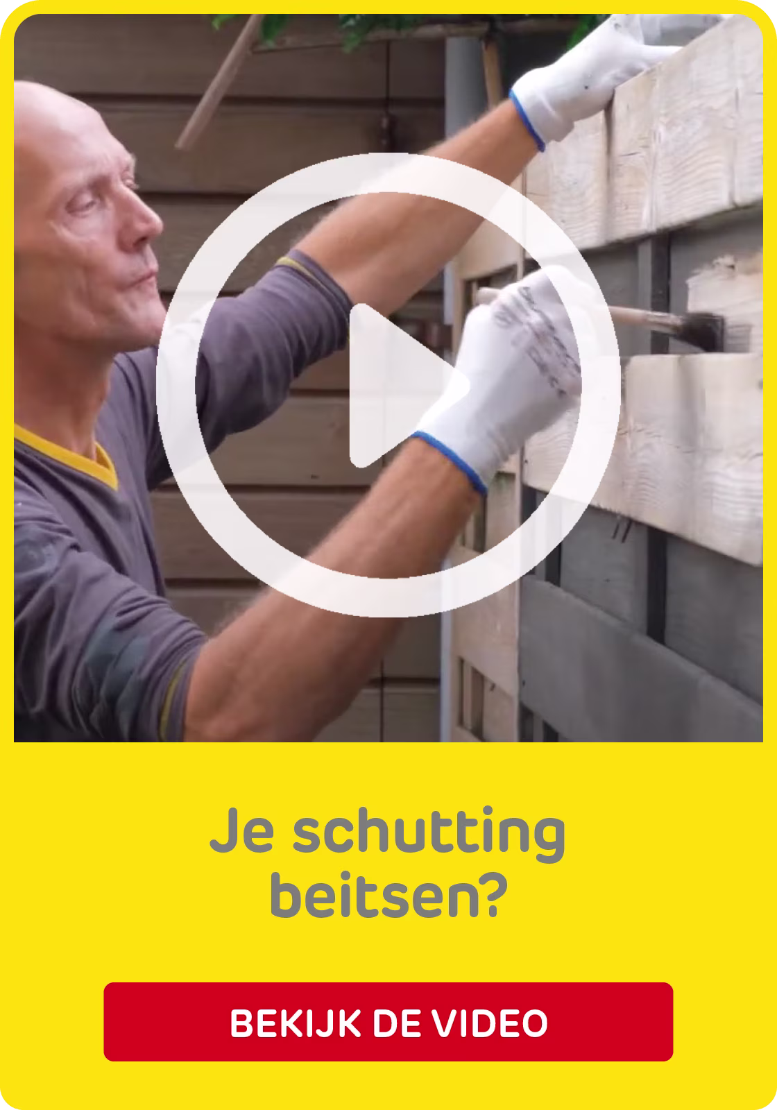 Stappenplan schutting beitsen