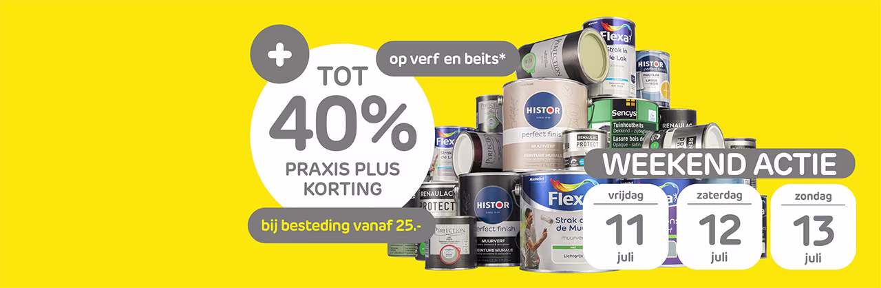 weekendactie verf en beits