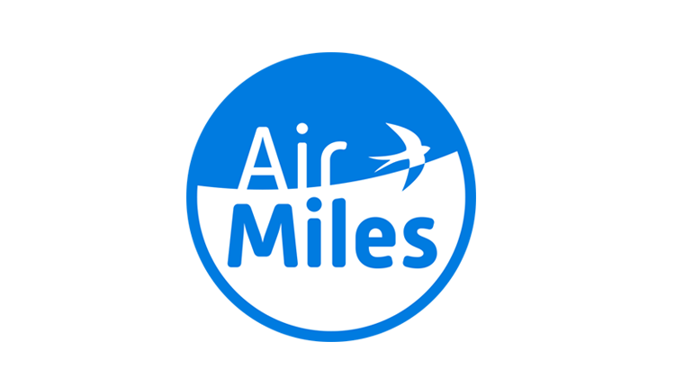Blauw rond Air Miles logo | Praxis