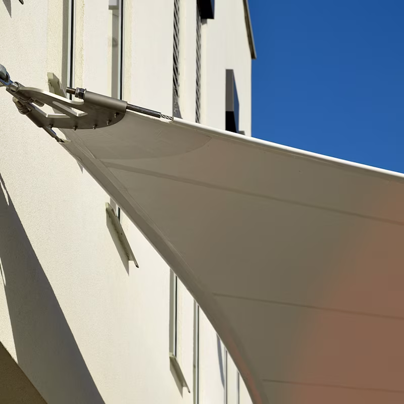 Schaduwdoek bevestigen Schaduwdoek bevestigen