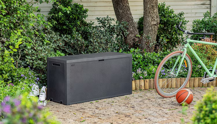 Hoge korting op tuinhuizen, kussenboxen en bergingen