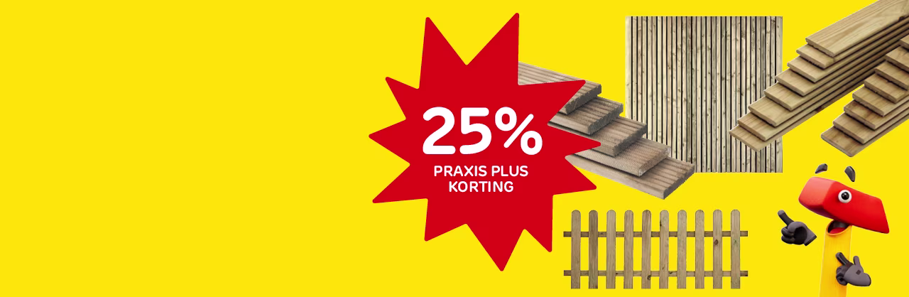 Korting op tuinhout tijdens de Hamerweken bij Praxis