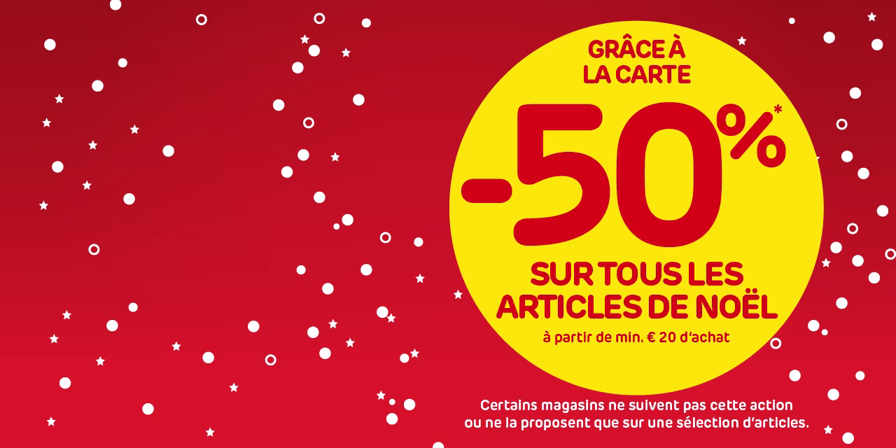 -30% sur les articles de Noël