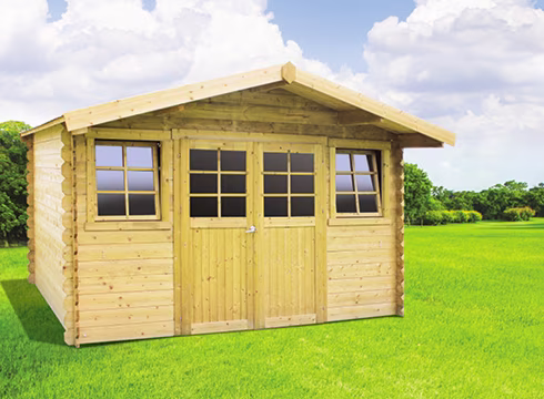 Korting op alle tuinhuizen Solid Superia en Weka