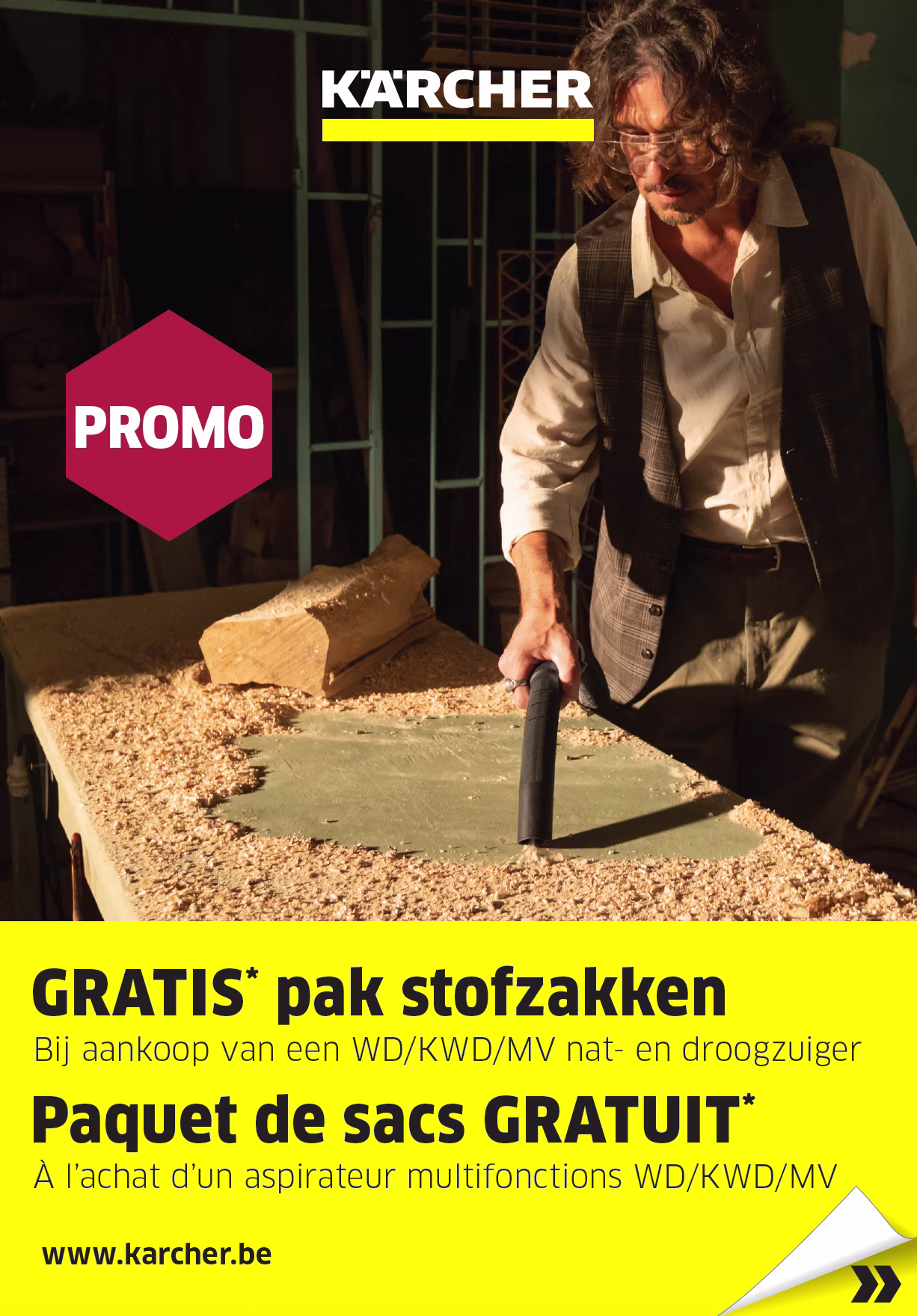 Cashback Karcher gratis pak stofzakken | Cashback Karcher paquet de sacs gratuit