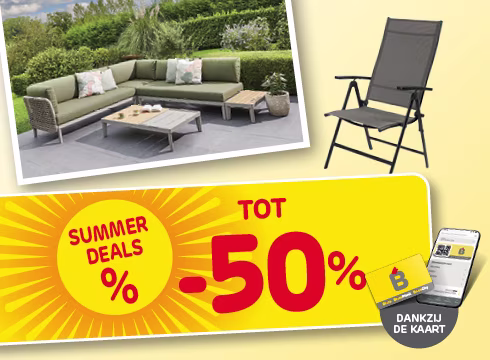 Tot 50% korting op een selectie tuinproducten* 