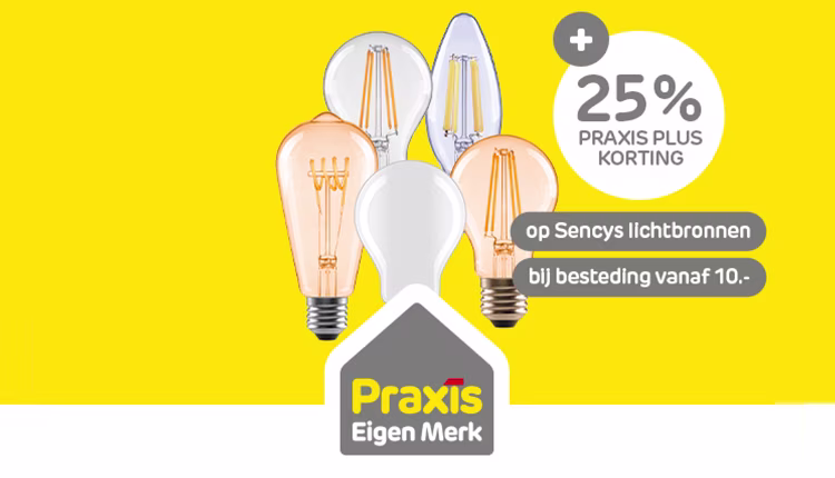 Hoge korting op Sencys lichtbronnen