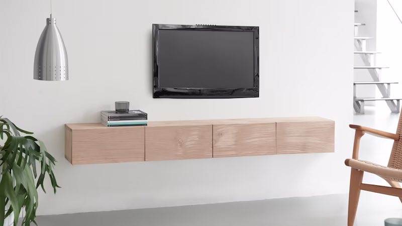 Maak een designer TV-meubel van eikenhout