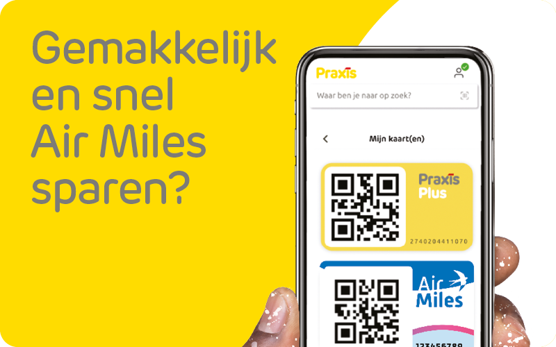 Christian geleidelijk jaloezie Air Miles inwisselen | Air Miles sparen bij Praxis