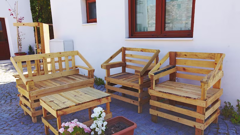 7 creatieve tuinprojecten om te maken met pallets