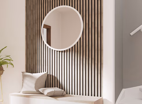 21% korting op de akoestische lattenwand Decowall