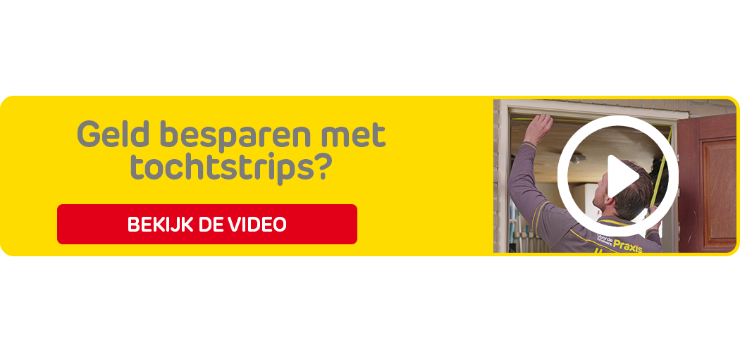 Stappenplan tochtstrips plaatsen