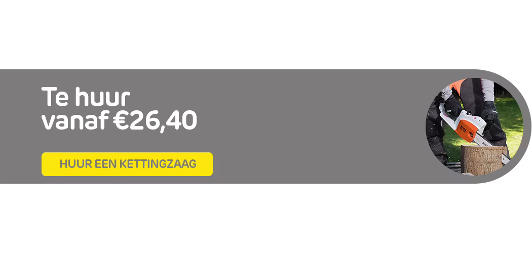 Huur een kettingzaag bij Praxis via de Boels verhuurservice