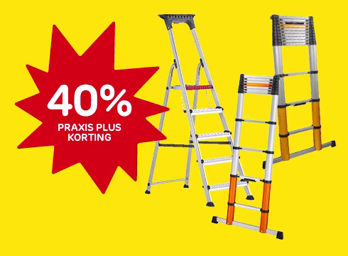 Profiteer van korting op trappen en ladders