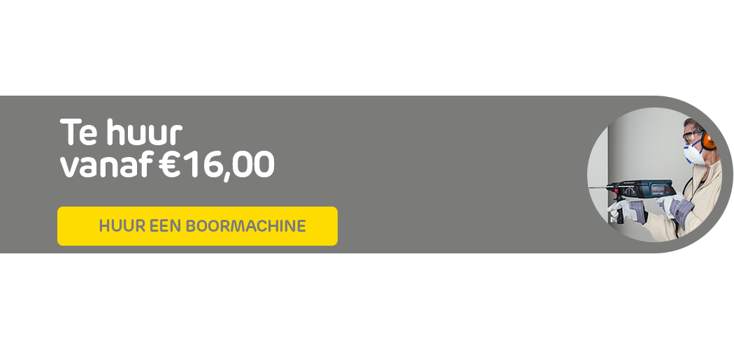 Huur een boormachine bij Praxis via de Boels verhuurservice