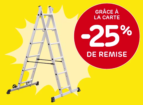 25% korting op alle ladders