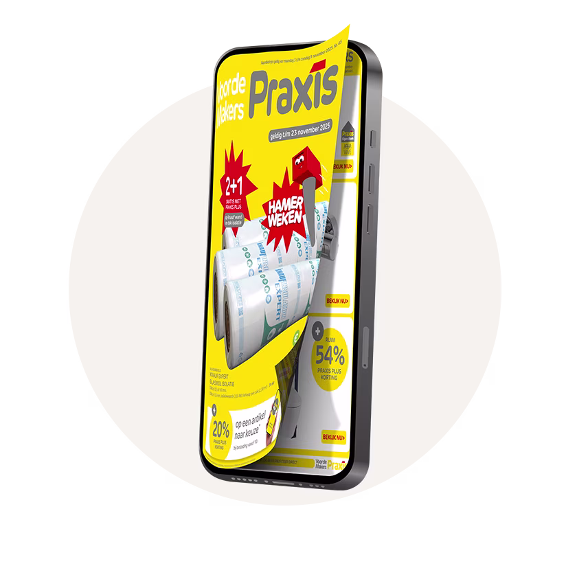 Praxis Folder vol met aanbiedingen - week 45 2025