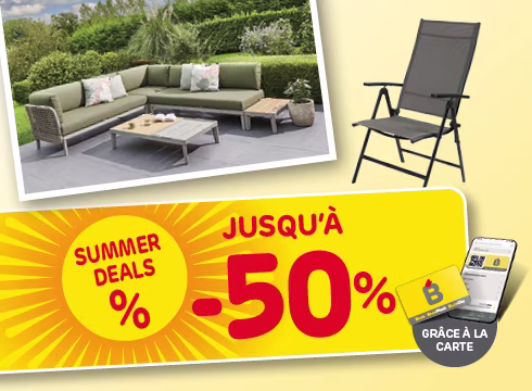 Jusqu'à -50% sur une sélection de produits jardin*