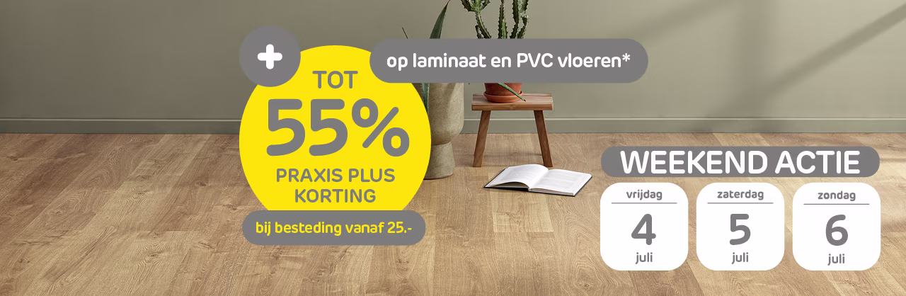 Laminaat & PVC weekendactie