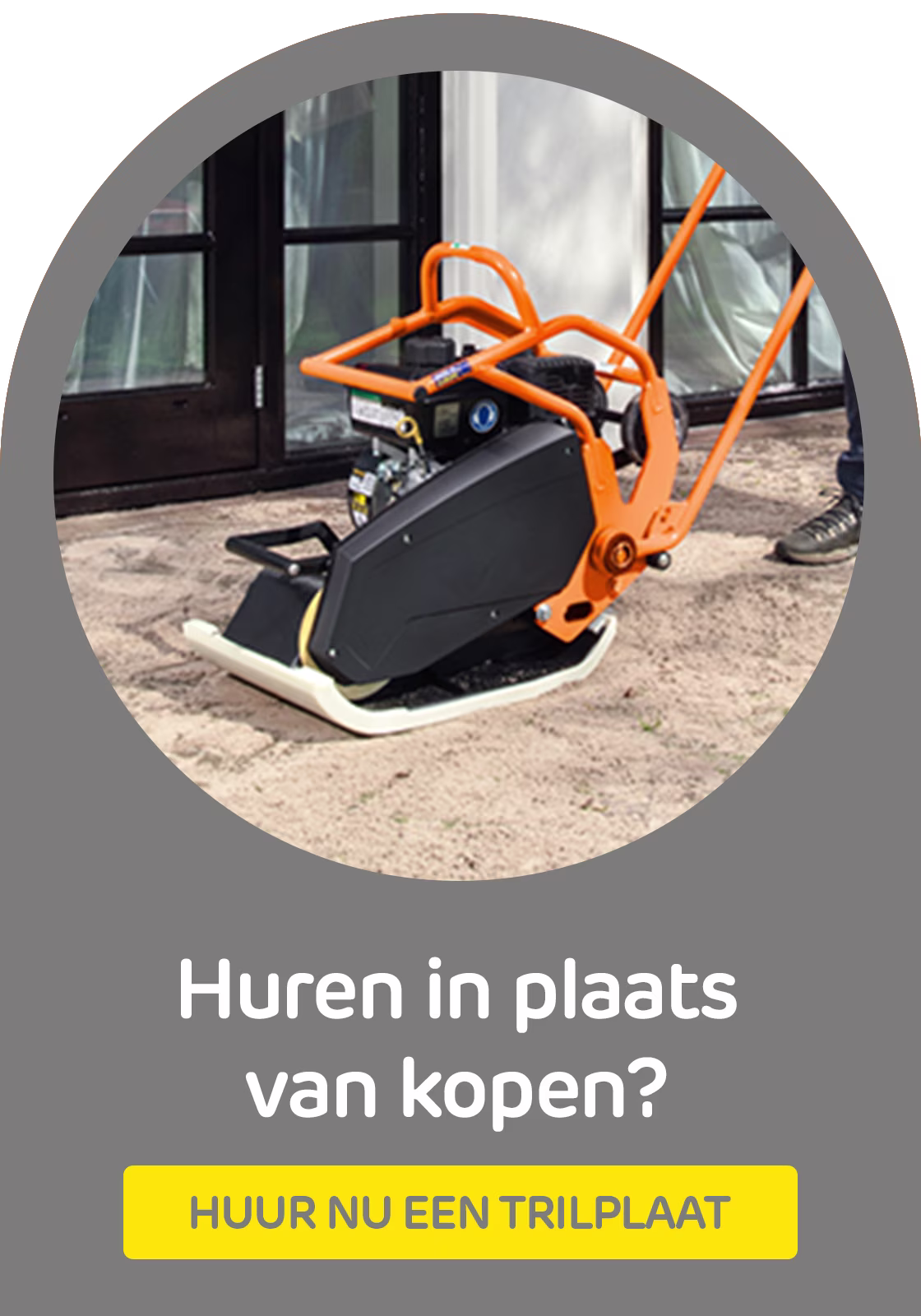 Huur een trilplaat bij Praxis via de Boels verhuurservice